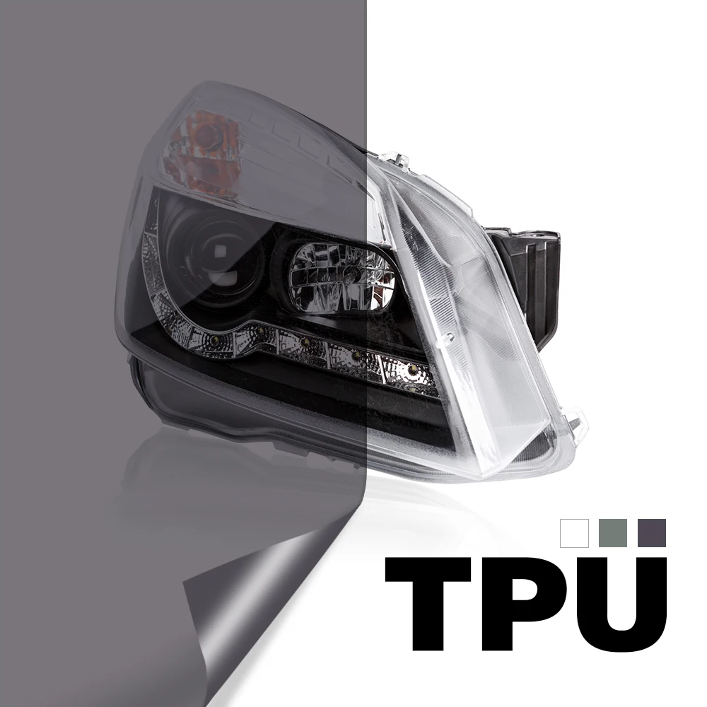 TPU Car HeadLight Films Tinted Lights Roll 11.8''x78.7'' Car Headlight Taillight Fog light Vinyl Films Headlight Tinting