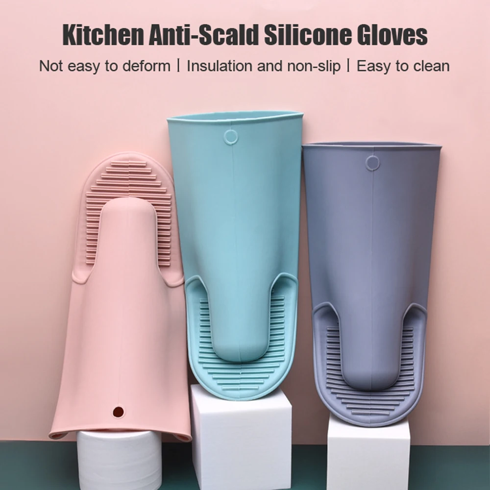 

Oven Mitts Pot Holders Anti-Slip Silicone Oven Gloves for Kitchen e Piece Silicone Oven Mitts With Hanging Hole Oven Gloves TS1