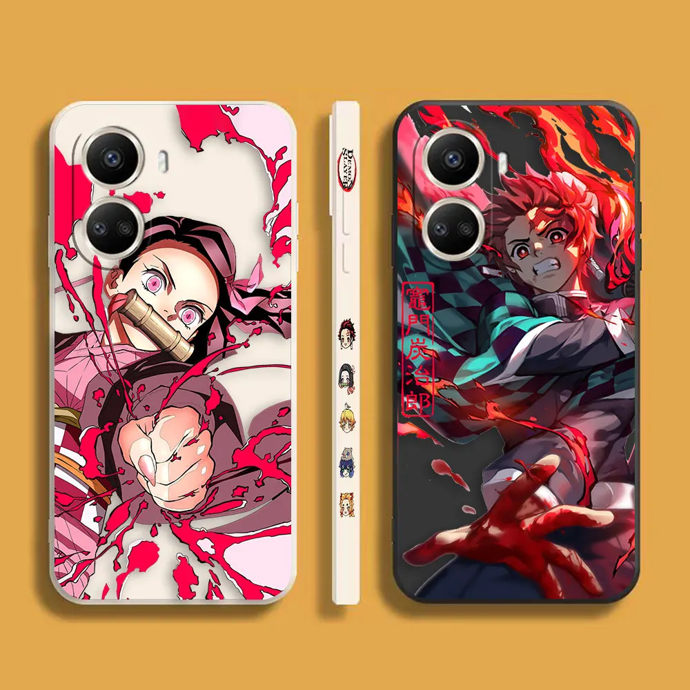 

Anime Kimetsu no Yaiba Demon Slayer Phone Case For Huawei NOVA 7 6 5I 5 4 3 3I 2S 2 8 9 10 SE PRO PLUS 5G Case Funda Shell Capa