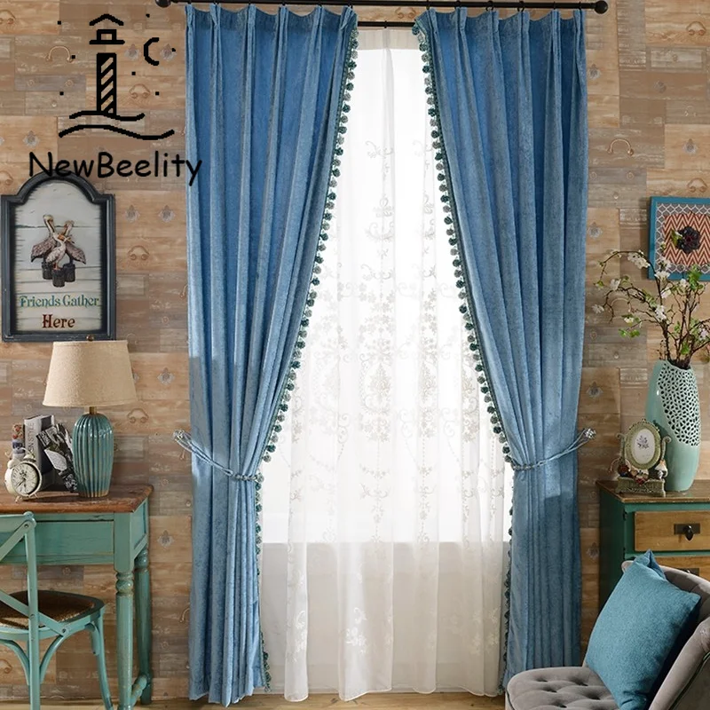 Роскошные шторы для гостиной столовой спальни Роскошный декор двухсторонние