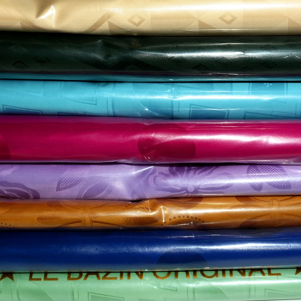2025 новый дизайн Bazin Riche блестящая немецкая качественная жаккардовая морская