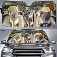 koala car sun shade koala windshield koala family sunshade car accessories car decoration gift for dad mom