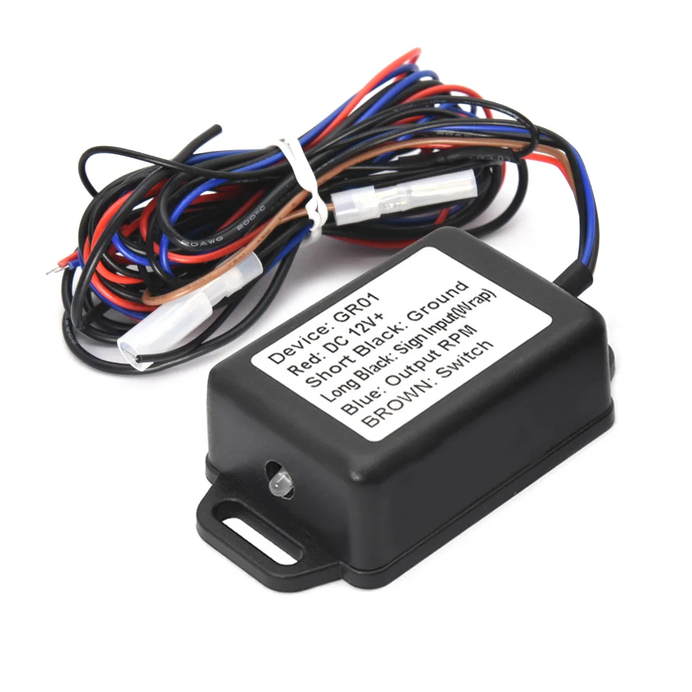 

Тахометр 12 В/24 В 85 мм, Tacho RPM, адаптер сигнала для бензинового дизельного двигателя 0 ~ 3000 об/мин 3K 6K 7K 8K об/мин, индикатор 7 цветов подсветки