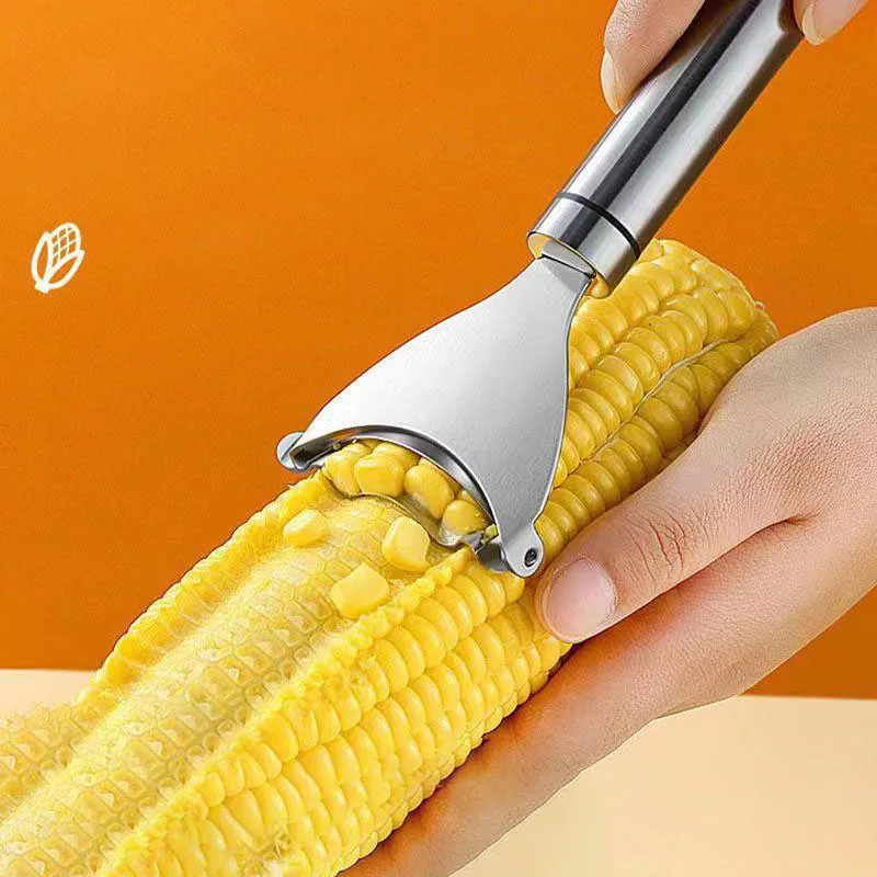 

Stainless Steel Corn Stripper Corns Threshing Corn Thresher Stripper Peeler Corn Kerneler Peeler Fruit Vegetable Kitchen Gadgets