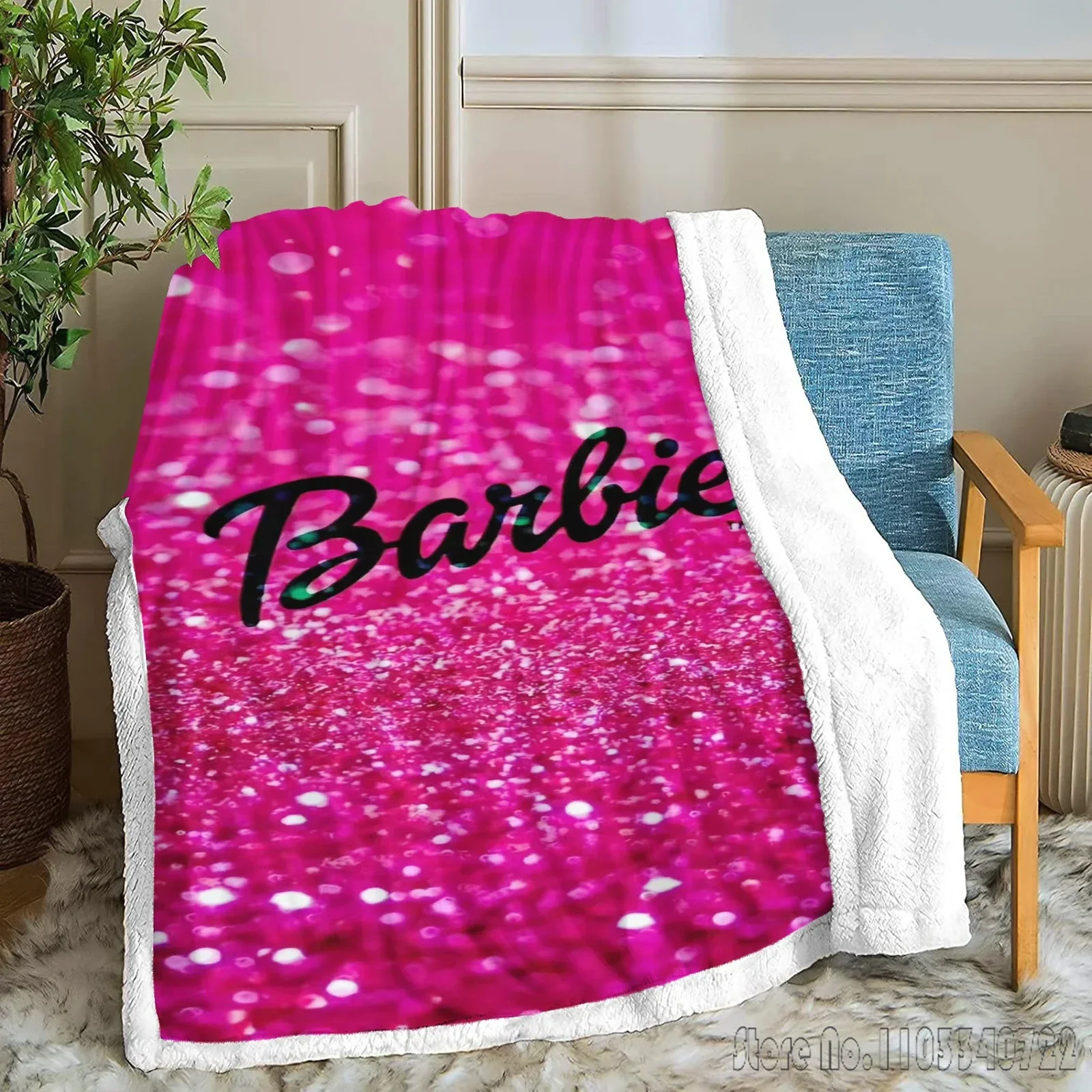 Детские одеяла Барби Диснея на заказ пушистые современные домашние коралловые