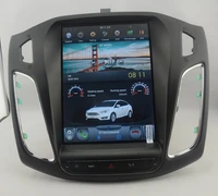 10 4 tesla style vertical screen android 9 0 six core car video radio navigation for ford focus c max 2012 2018
