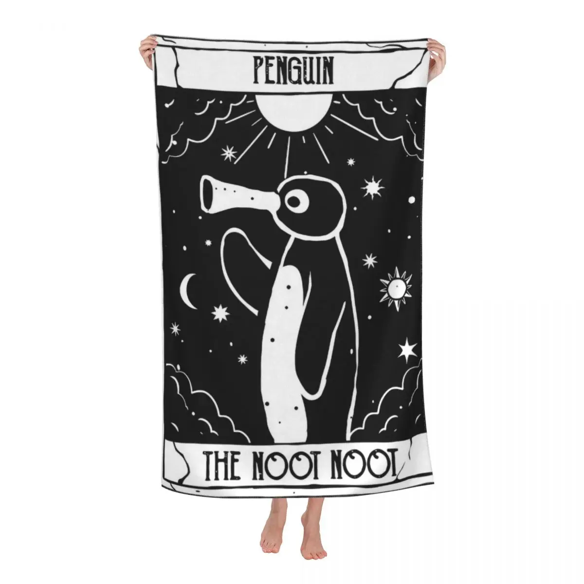 Microfiber Vintage Rainbow Pingu Travelling Swimming Camping Towels