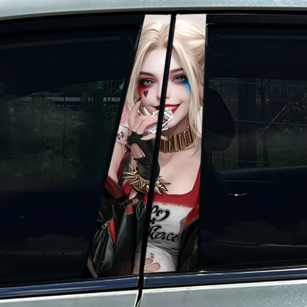 Граффити Джокер Леди Автомобиль B-стойка наклейки водостойкие авто центральная