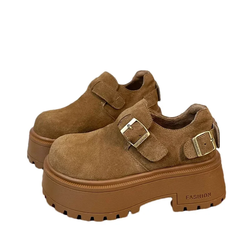 Женские зимние ботинки на платформе замшевая спортивная обувь с леопардовым