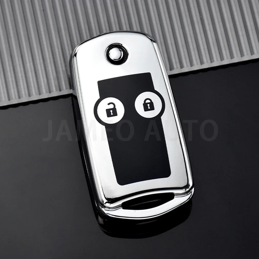 

2-кнопочный откидной чехол для автомобильного ключа из ТПУ для Honda Civic Dio Fit Crv HRV Accord Odyssey Jazz, складная защитная крышка
