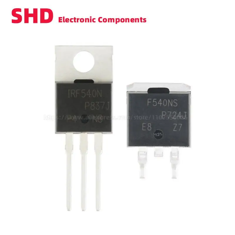 10 шт. IRF540 IRF540N IRF540NPBF IRF540NSTRLPBF IRF540NS F540NS TO-263 33A 100V SMD DIP N-channel MOSFET