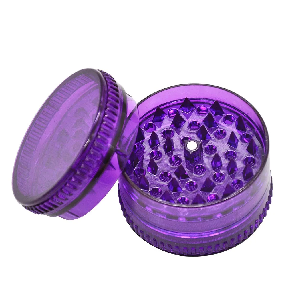 

60mm Plastic Herb Grinder Tobacco Spice Grinder Herbal Herb Tobacco Grinder Smoke Grinder Metal Crusher Smoking Accessories