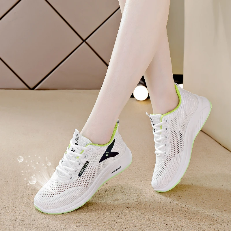 

Hollow Breathable 2022 Summer New Casual Korean Fashion Sneakers Soft Bottom Running Fitness Running Shoes Women's Sneakers