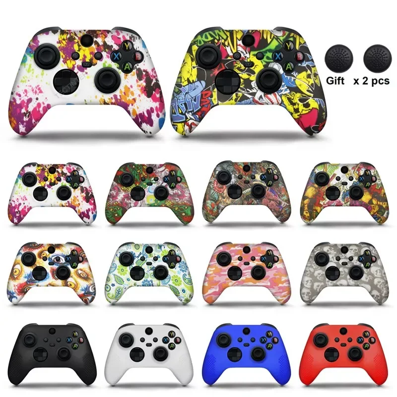 

For Xbox series S For Xbox X Controller Gamepad Silicone Cover Rubber Skin Grip Case Protective For Xbox Series X Joystick