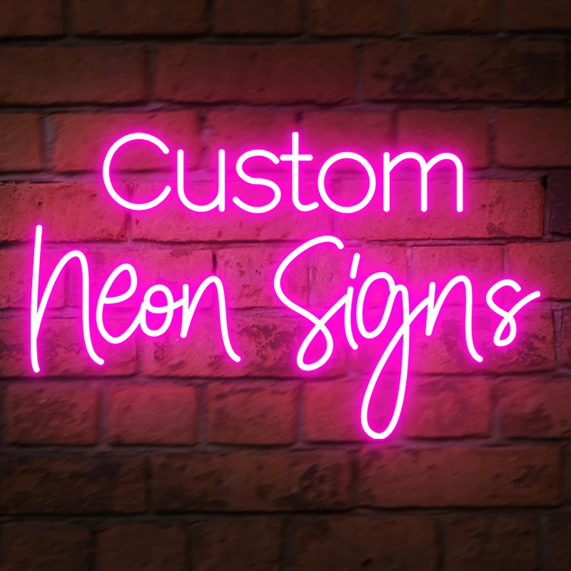 Personalized Neon Signs Custom Neon Outdoor Indoor Usd For Wall Decor Wedding Birthday Party Restaurant Decoration