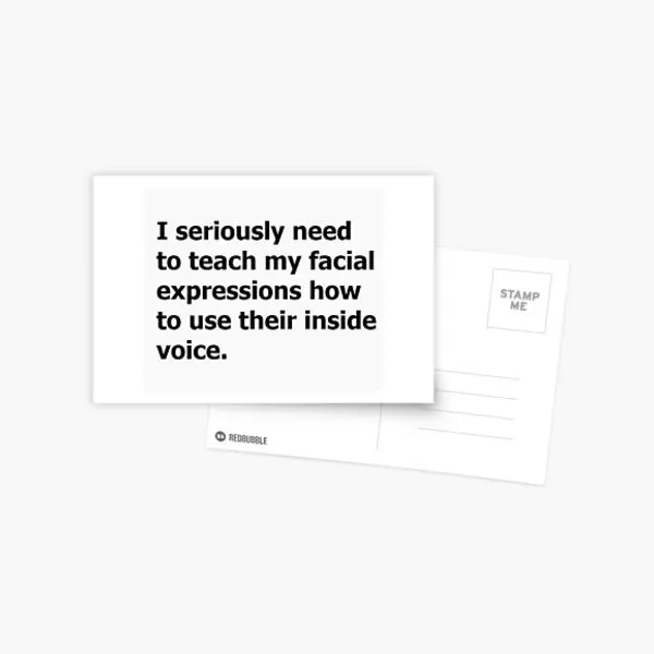 

Открытка с надписью «My Inside Voice»