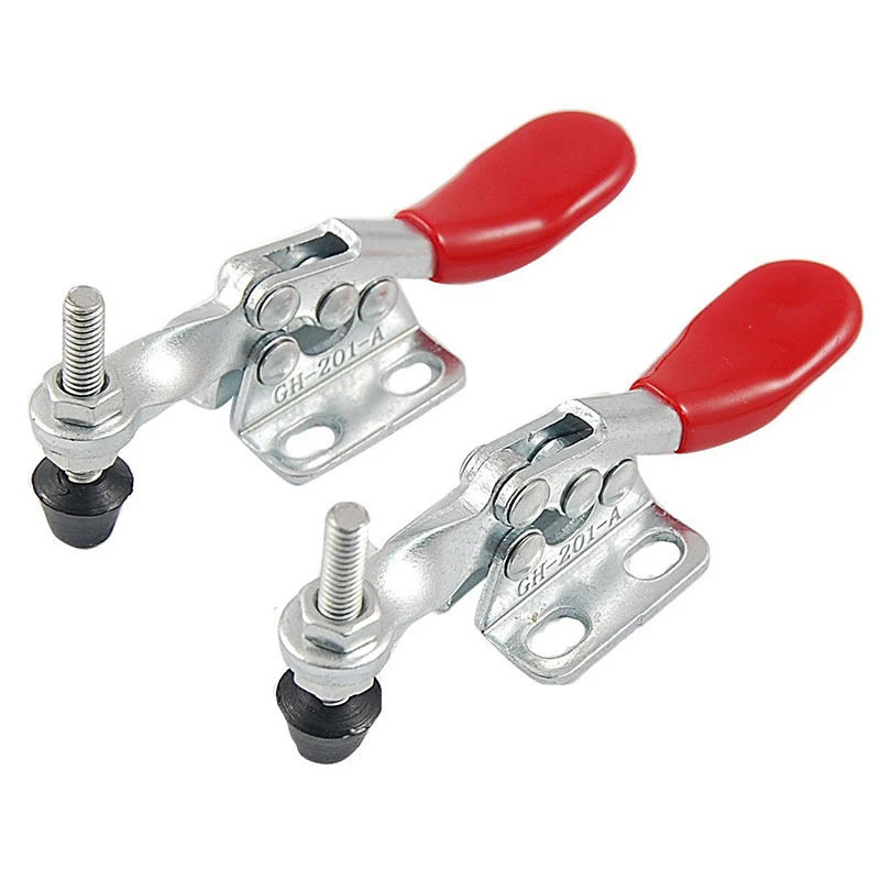 

2Pcs 27KG Vertical Toggle Clamp Hand Clip Tool GH-201A Horizontal Toggle Clamp Quick-Release Toggle Clamps Set