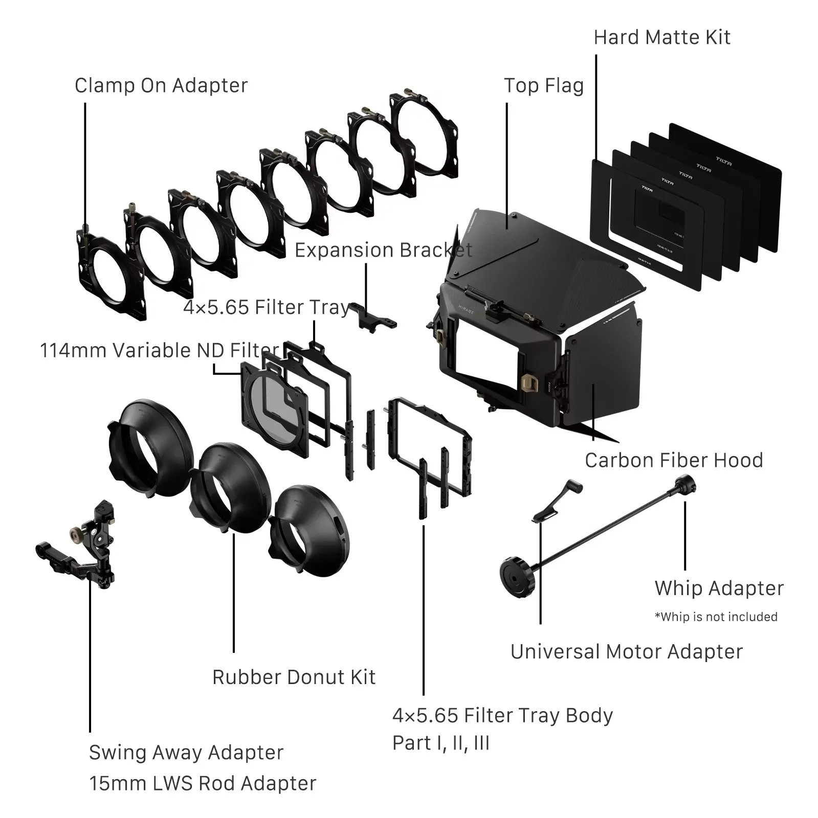TILTA MB-T17 114 мм Mirage Pro Matte Box