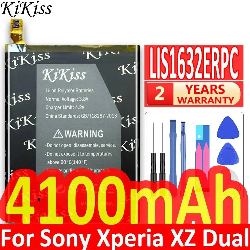 Фото Долговечная аккумуляторная батарея LIS1632ERPC 4100 мАч для мобильных телефонов Sony Xperia XZ Xzs F8331 F8332 №1