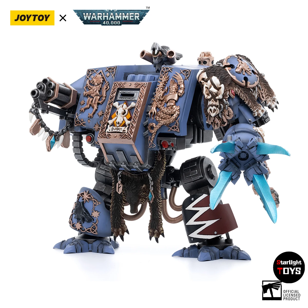 Фото 【В наличии】JOYTOY 1/18 Фигурка Warhammer 40K Space Wolves Bjorn The Fell-Handed Model Toy Doll №2