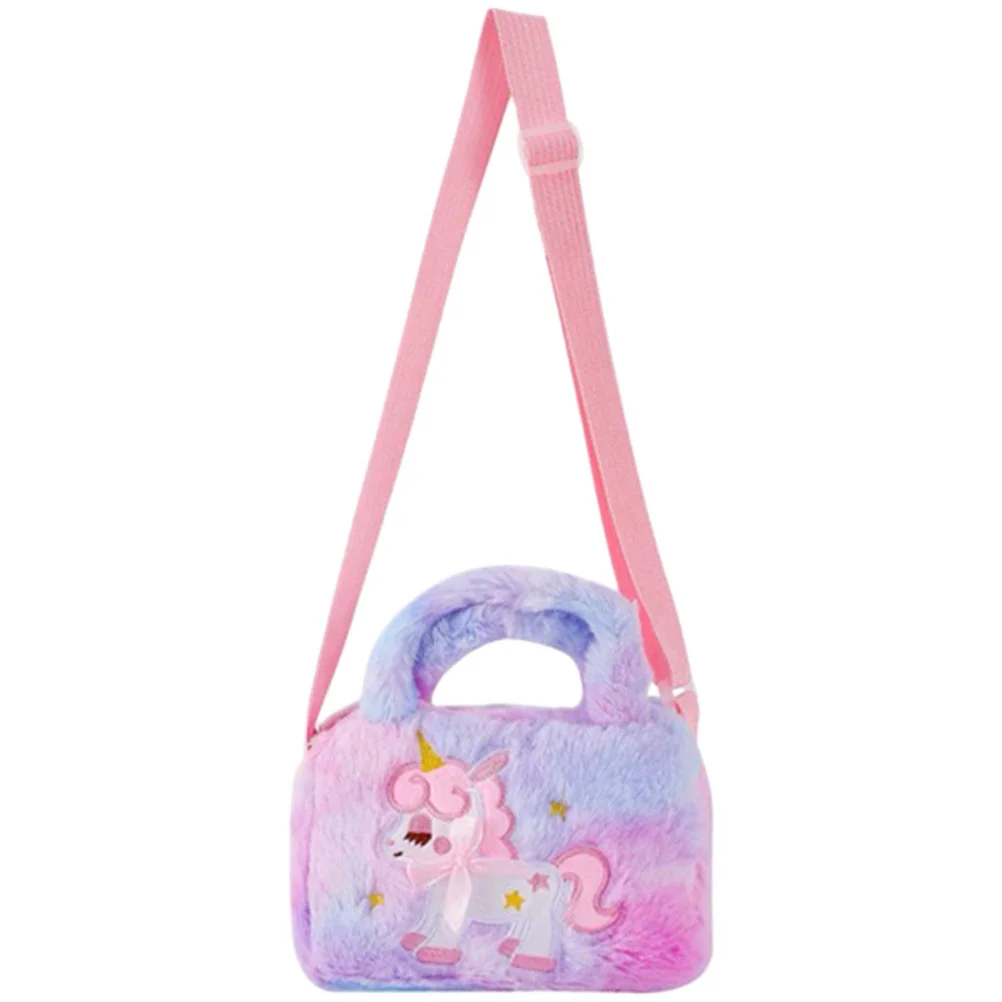 

Crossbody Plush Shoulder Girls Cartoon Single Pouch Decorative Cute Little Kids Students Gift Birthday Children Pouches Toddlers