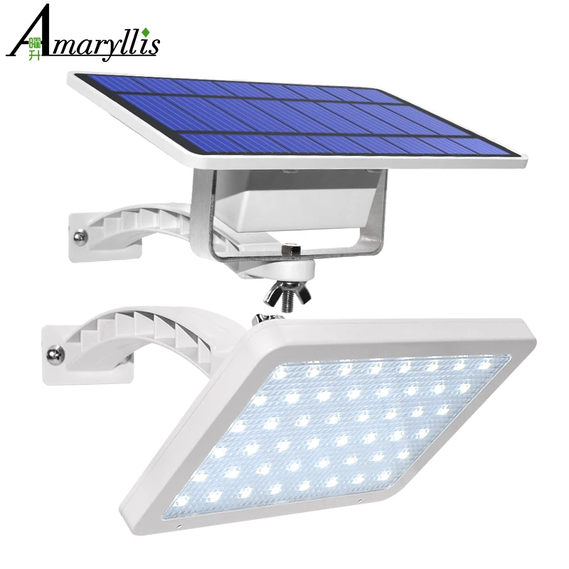 

800lm Solar Lamp 48 leds Solar Light For Outdoor Garden Wall Yard LED Security Lighting With Adustable Lighting Angle