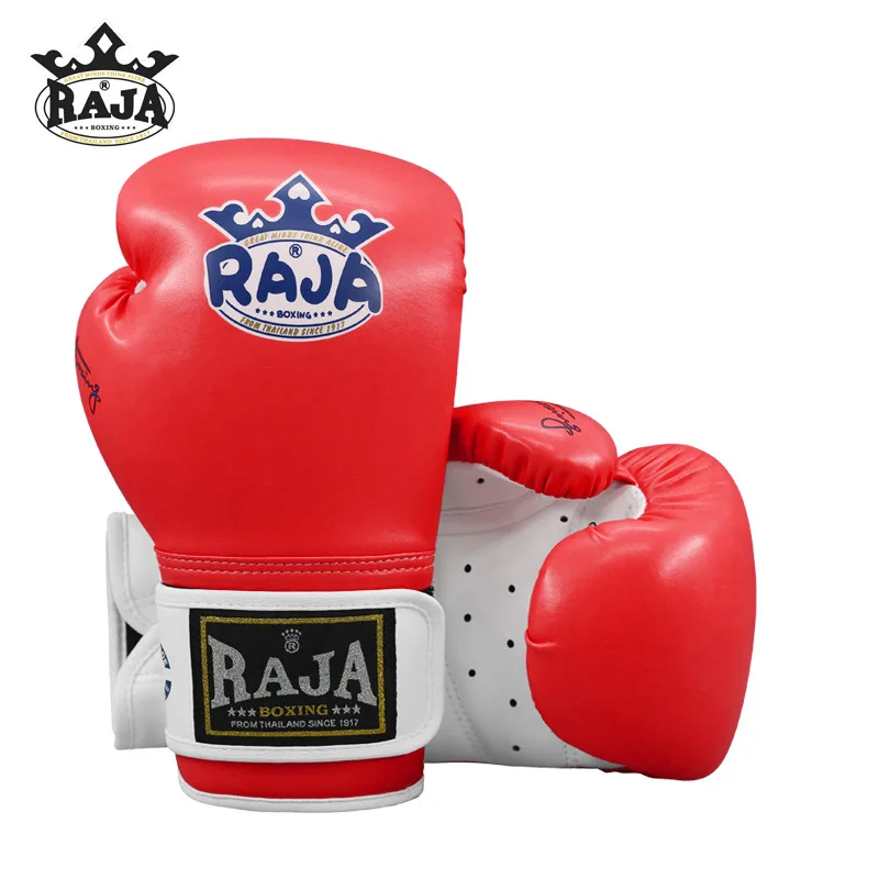 RAJA Children's Boxing Gloves for Men and Women 4-6oz PU Texture Kickboxing Training Mma Muay Thai  Boxing Judo Sports