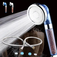 3 modes spa shower head high pressure saving water shower nozzle premium bathroom water filter with 1 5 meters shower hose