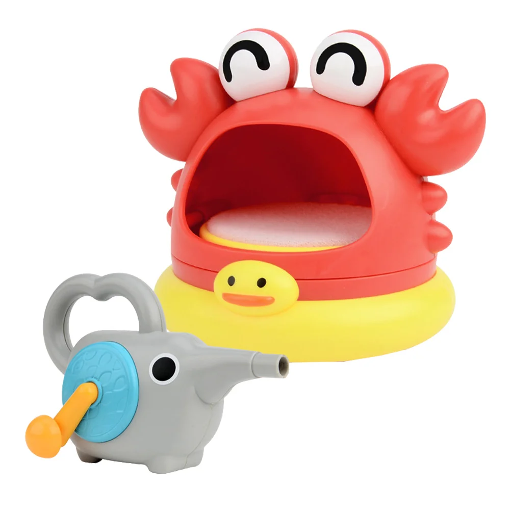

Bubble Bath Toys Toy Maker Machine Bathtub Kids Crab Baby Shower Toddlers Toddler Manual Blower Manually Time Light Up Bubbles 3