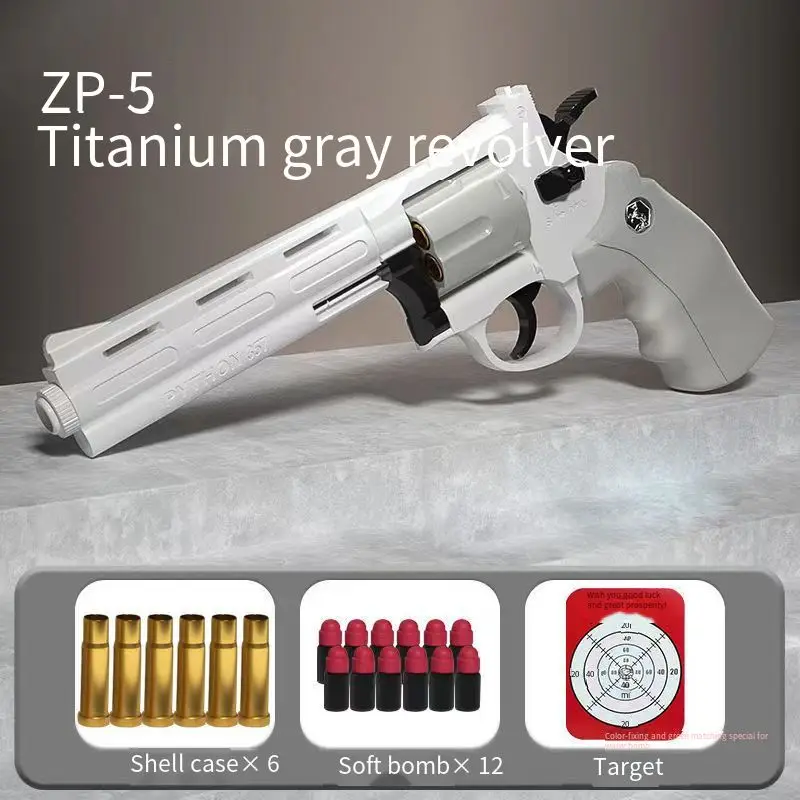

ZP5 Revolver Pistol Launcher Soft Bullet Dart Blaster Toy Gun Weapon Outdoor Airsoft Shooter Pistola For Boys Birthday Gift