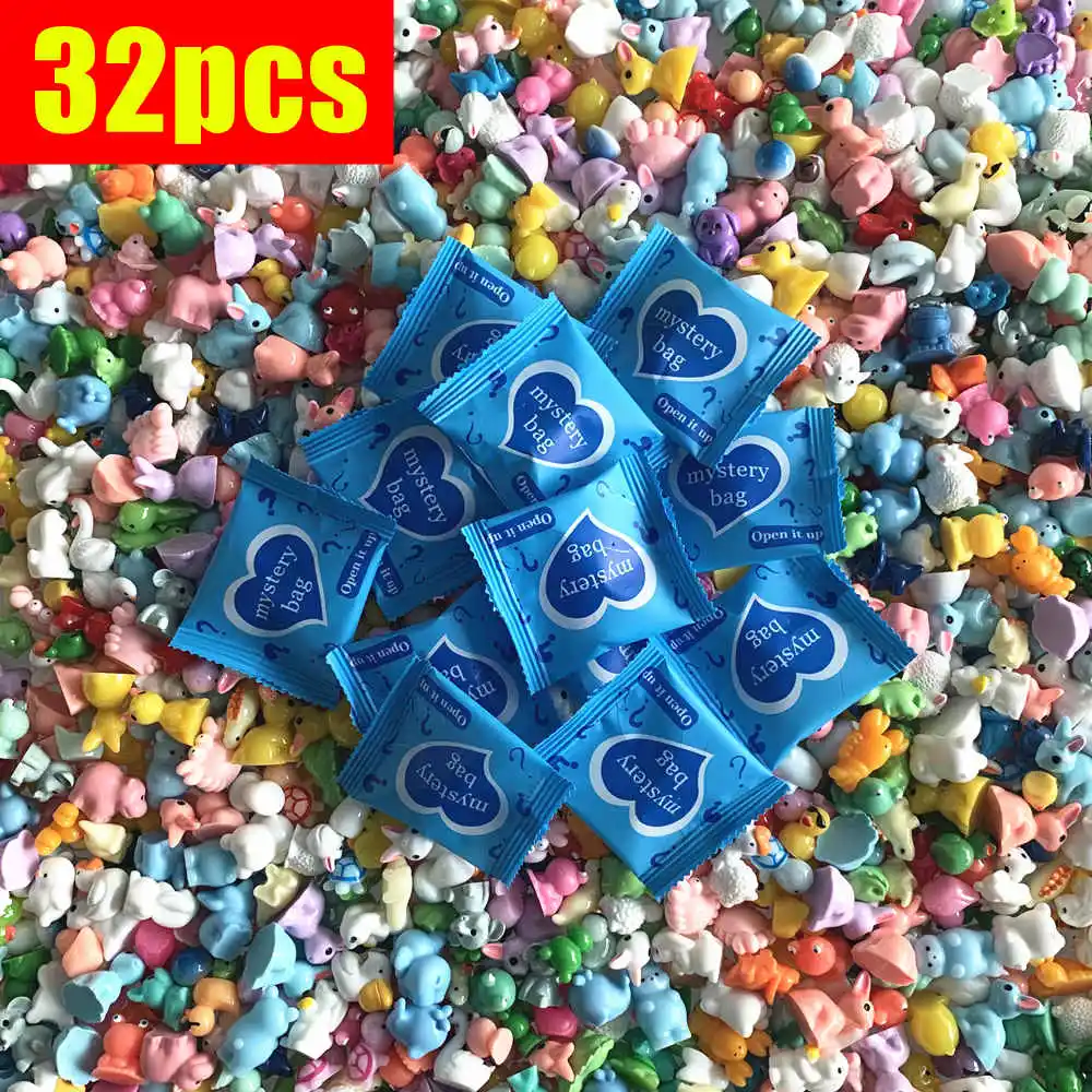 

Миниатюрные слепые сумки из смолы с животными и грибами