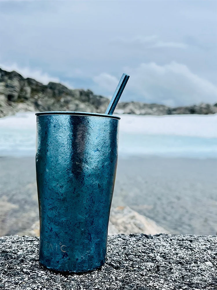 

Light Luxury High Beauty Value Pure Titanium Water Cup Insulation Mug Coffee Milk Beer Cup with Lid Straw