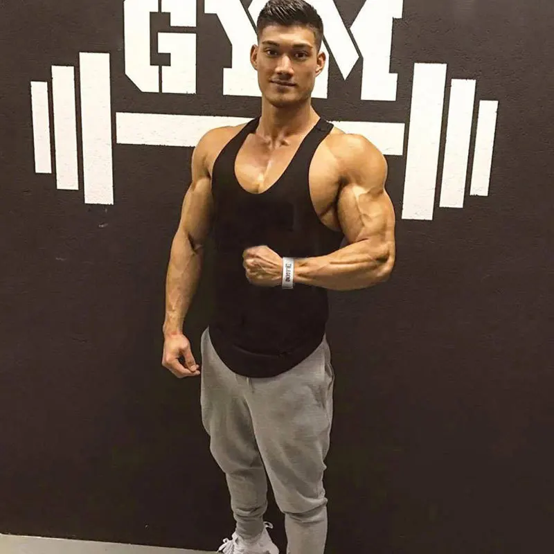 2022 New Muscle Fitness Running Training Sports Cotton Trousers Men's Breathable Slim Beam Mouth Casual Health Pants