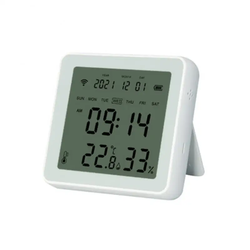 

Датчик температуры и влажности в помещении, Беспроводная мини-будильник с подсветкой и приложением, низкая мощность
