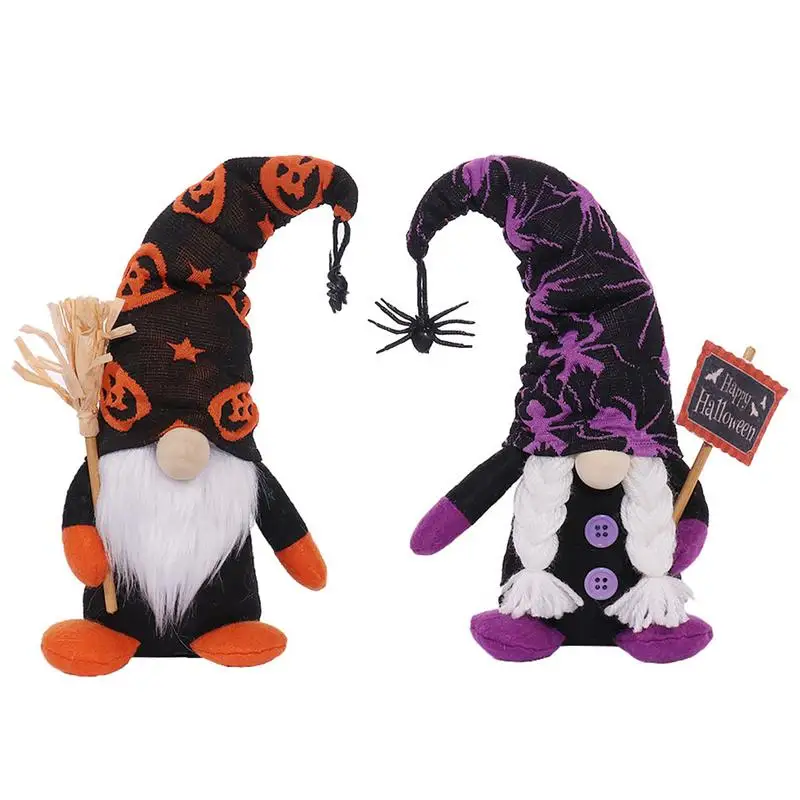 

Halloween Faceless Dwarf Halloween Faceless Old Man Doll With Witch Hat Handmade Tomte Swedish Gnome Scandinavian Figurine