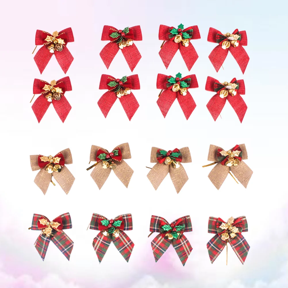

Bows Christmas Bowknot Decoration Ribbon Treesupplies Party Bow Wedding Wrapping Garland Embellishments Decorative Cloth Present