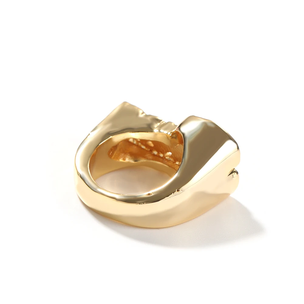 Uwin Custom Name Ring Vintage Jewelry Accessories Personalized 3D Embossed Ring Matching Couple Stuff