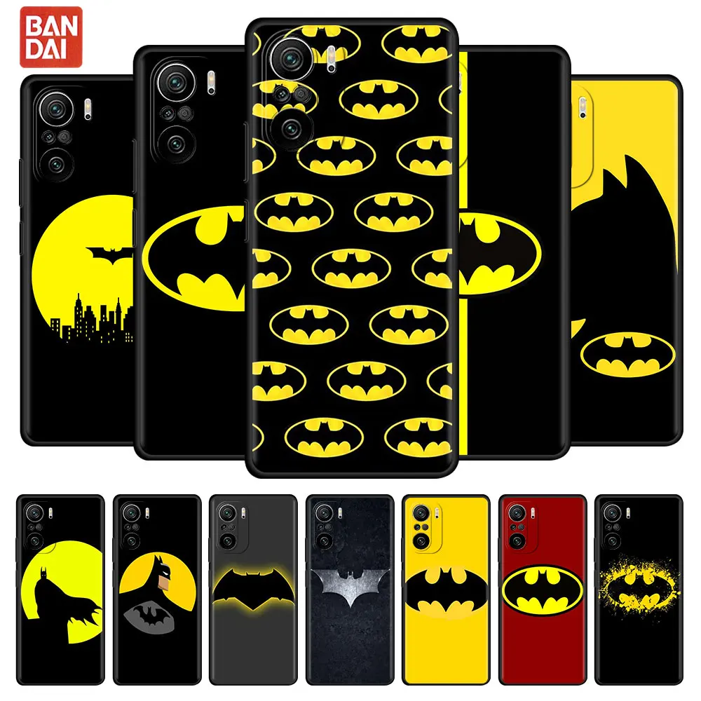 

Batman LOGO Case For Xiaomi Redmi Note 9S 9 8 10 Pro 11 7 8T 9C K40 7 9Pro Black TPU Soft Phone Cover Shell