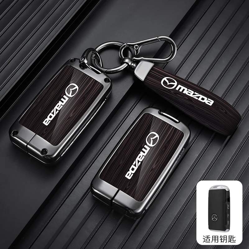

Для Mazda 3 6 Alexa CX-30 CX-3 CX-5 CX-8 CX-9 2019 2020 2025 кожаный чехол для автомобильного смарт-ключа, брелок для ключей, автомобильные аксессуары