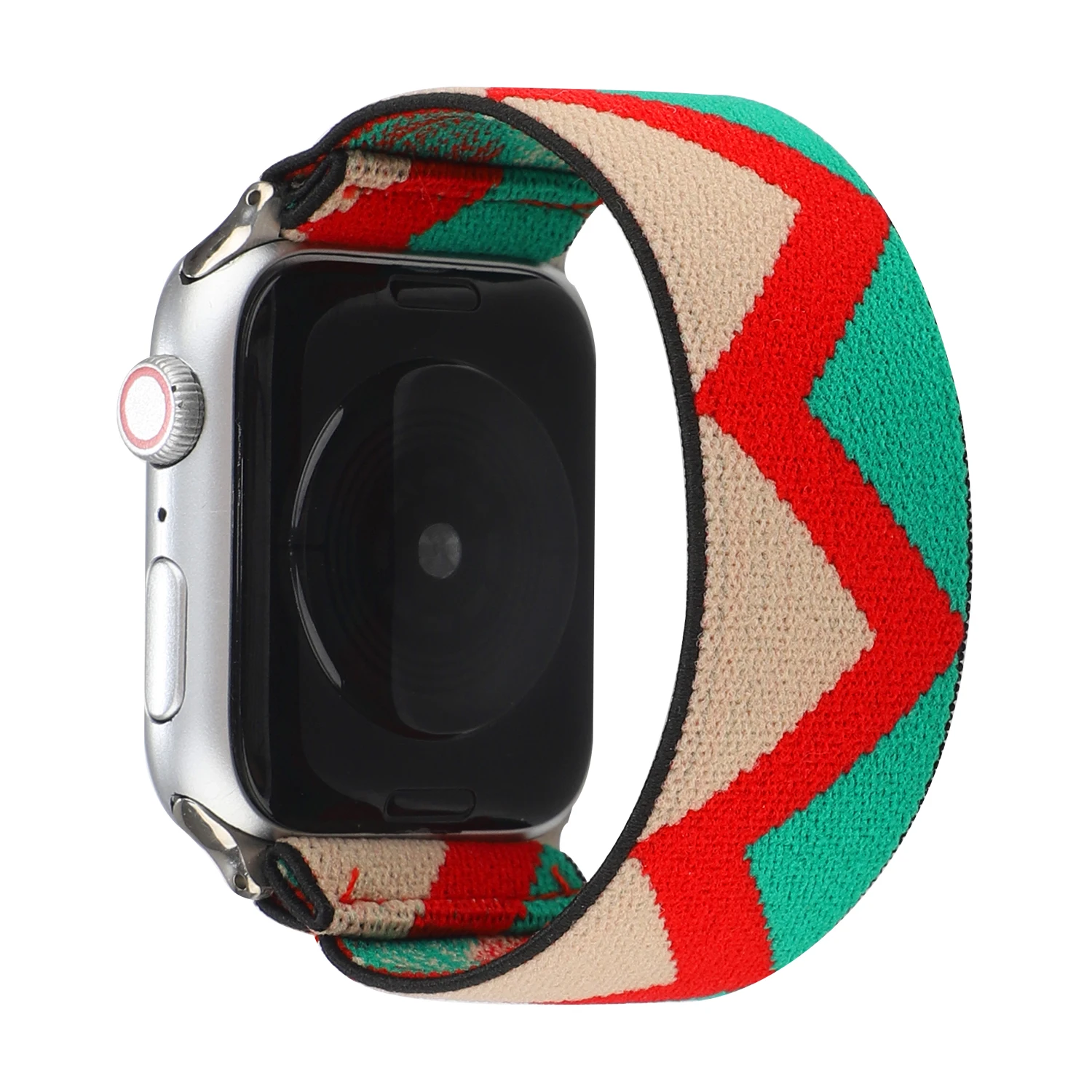 Ремешок эластичный для apple watch Band 44 мм 40 38/42 спортивный браслет iWatch SE7 6 5 4 3 2 1 41 45