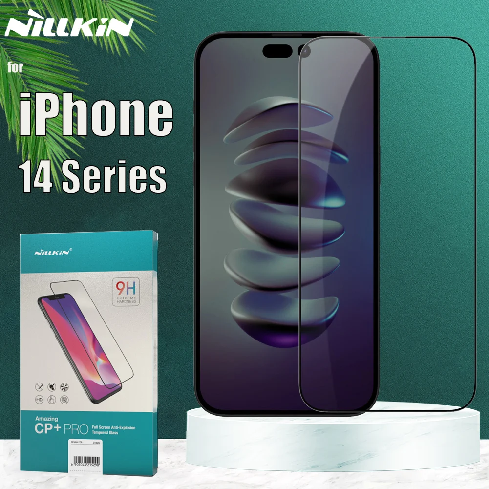 for iPhone 14 Plus 13 Pro Max 12 Mini 11 XR Xs X Glass Screen Protector Nillkin Safety Tempered Glass for iPhone 8 7 SE 2020