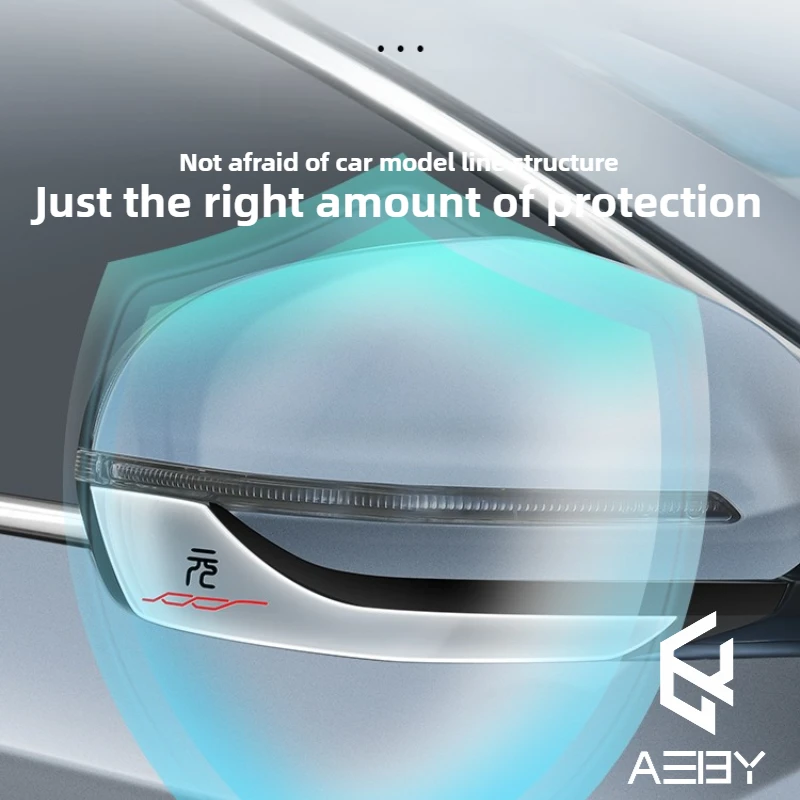 Фото AEBY для BYD Atto 3 Smart Driving Edition 2022-2025, автомобильное прозрачное зеркало заднего вида, полоса для предотвращения столкновений, наклейка против царапин №2