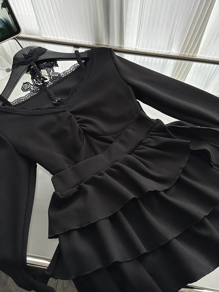 Женская готическая темная академия Y2k Coquette Idols 2000s Shoujo Girl Outfits комплект из 2