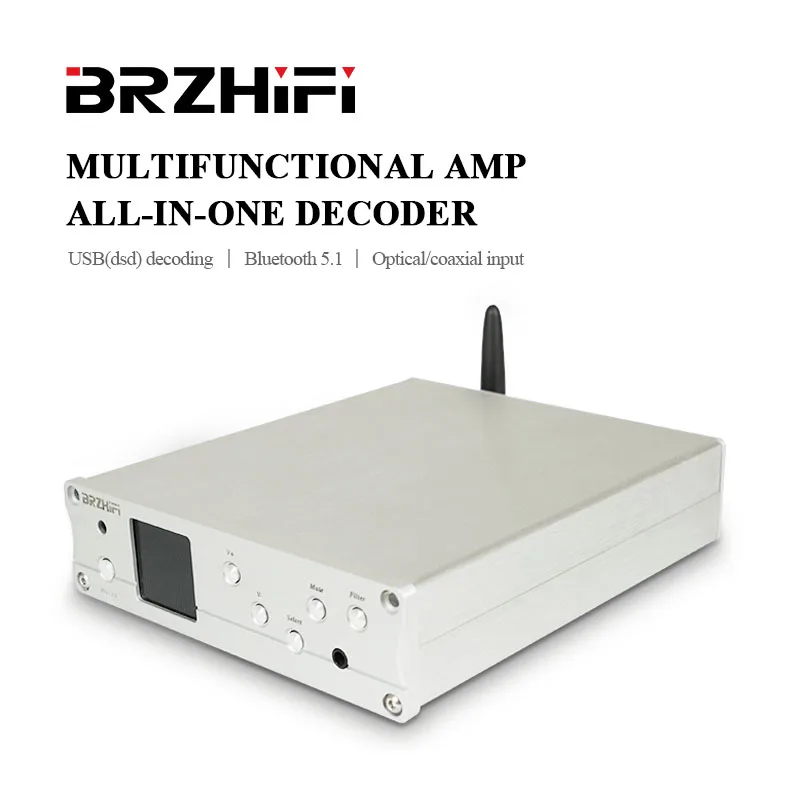 

BREEZE Audio SU5N ES9038Q2M Decoder Multi-function Amp Integrated DAC Cost-effective HiFi Supports DSD512 Bluetooth 5.1 LDAC