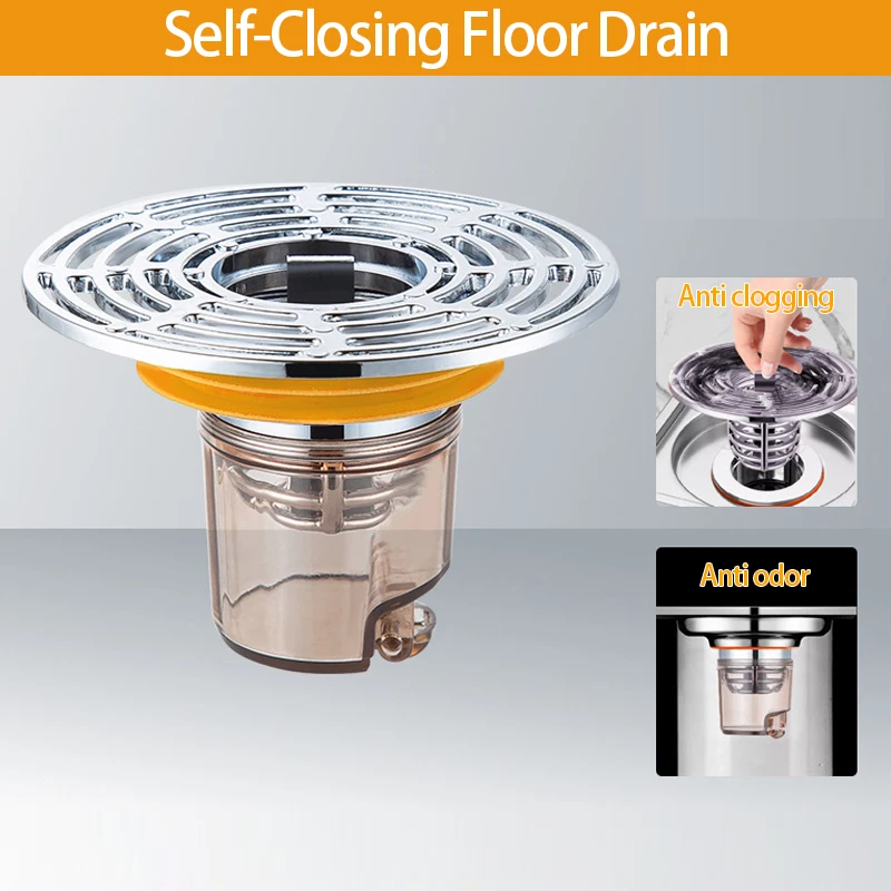 

Self-Closing 33-45Mm Odor and Insect Proof Floor Drain Core Deodorant Toilet Drain Household Fitment Easy Installation