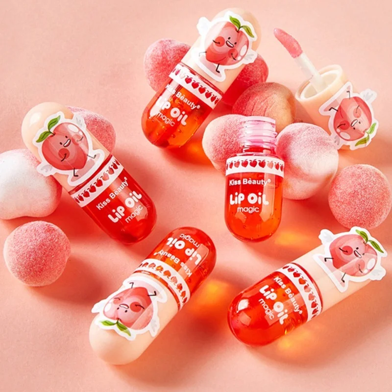 Персиковый Увлажняющий блеск для губ персиковый водостойкий глянцевый стойкий