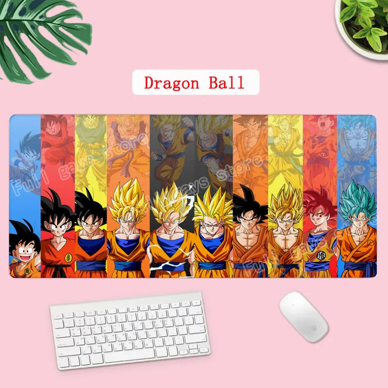 Игровой коврик для клавиатуры «Драконий жемчуг Z», персонажи мультфильмов, персонажи аниме, компьютерный коврик для мыши 400x800x2 мм, Подростковый большой игровой ноутбук, компьютерные аксессуары