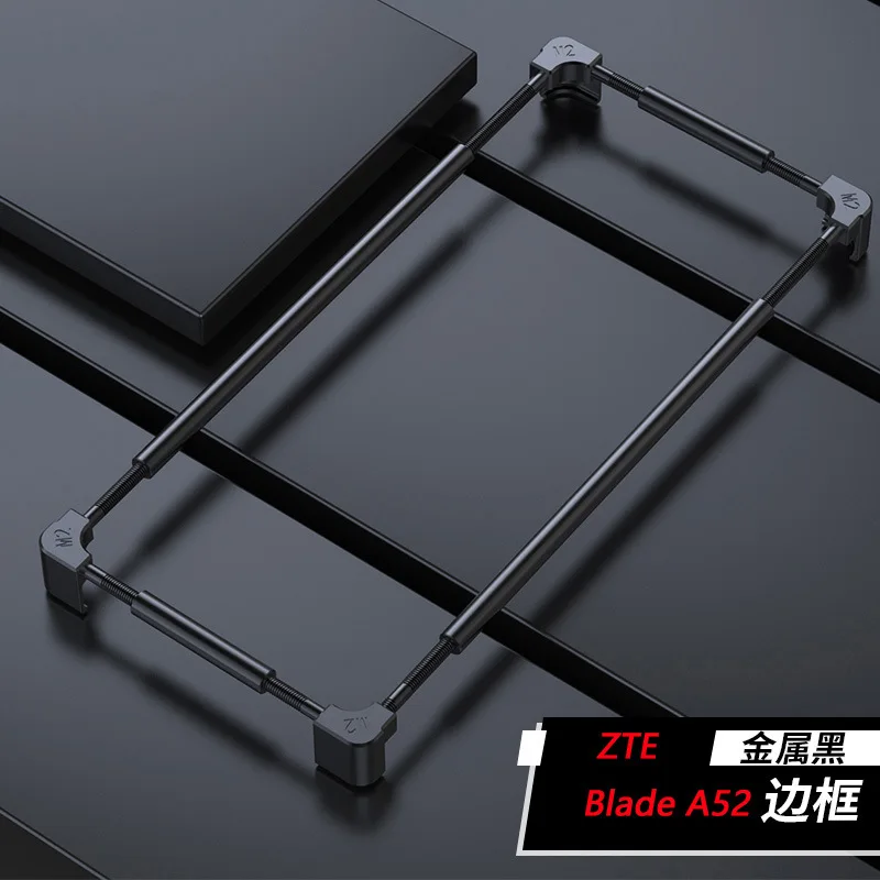 Original Metal Bumper Phone Case For Zte Blade A52 A72 A71 V40 Vita Aluminium Frame Protective Cover Fashion Shell For V40 Pro