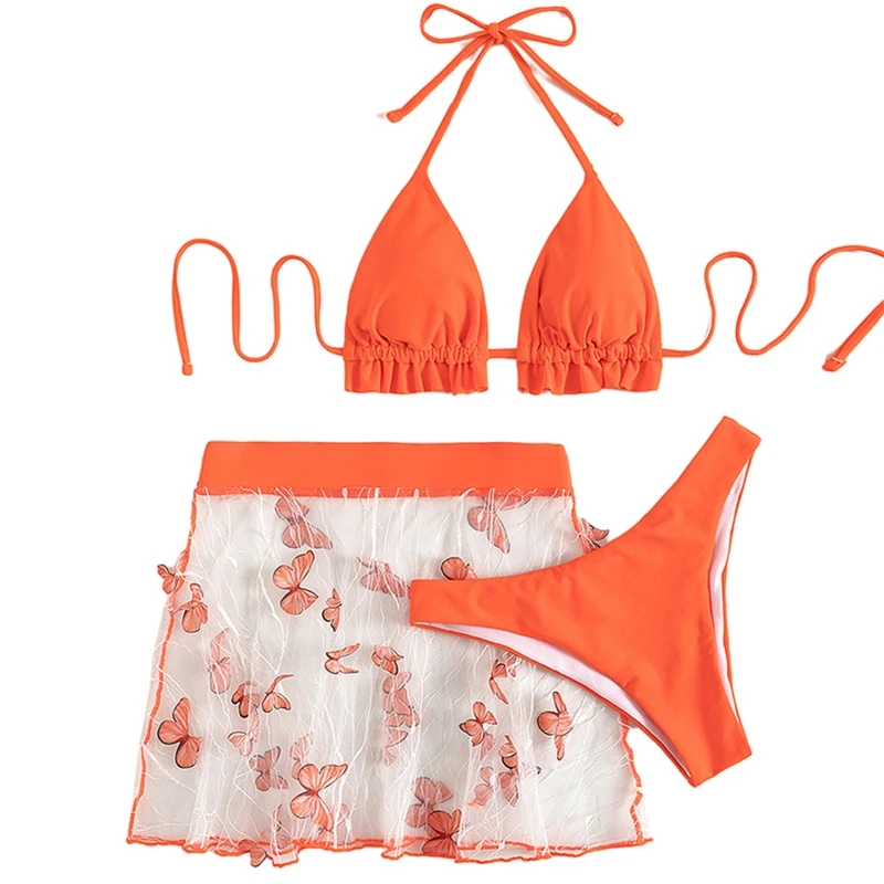 

Women Bikini Set Swimwear Three Pieces Swimsuits Bathing Suits Unique Style Mix and Match Swimwear Bathing Suits Prop