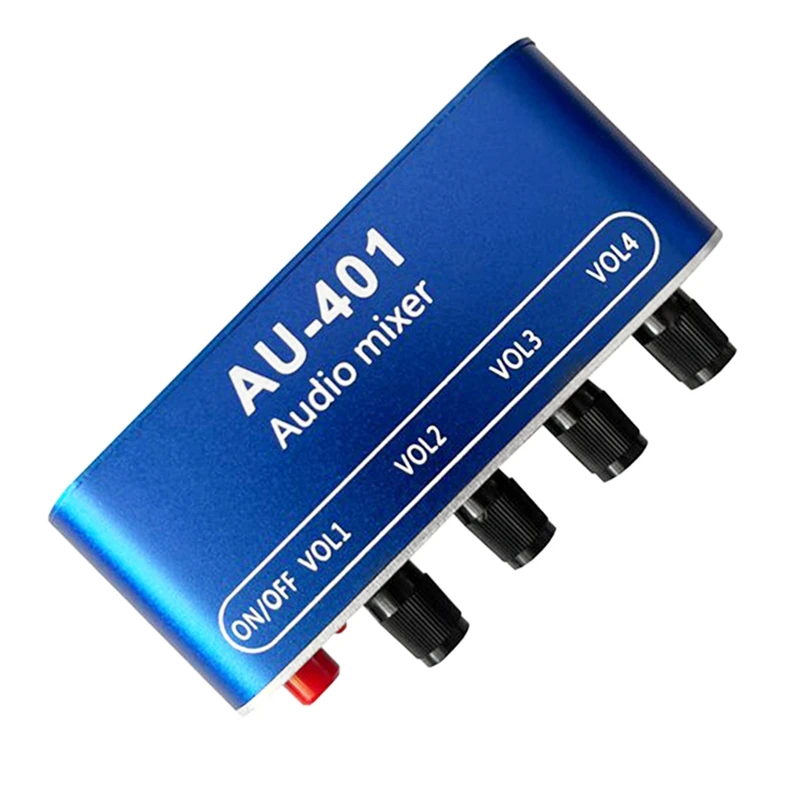 Микшер для стереозвука DC 5-12 В 4 входа 1 выход